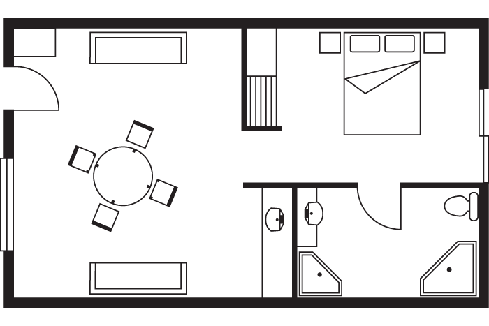 resort executive spa suite room layout